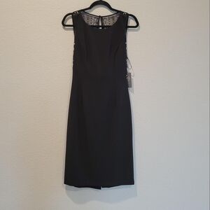 Vince Camuto Black Sheath Midi Dress